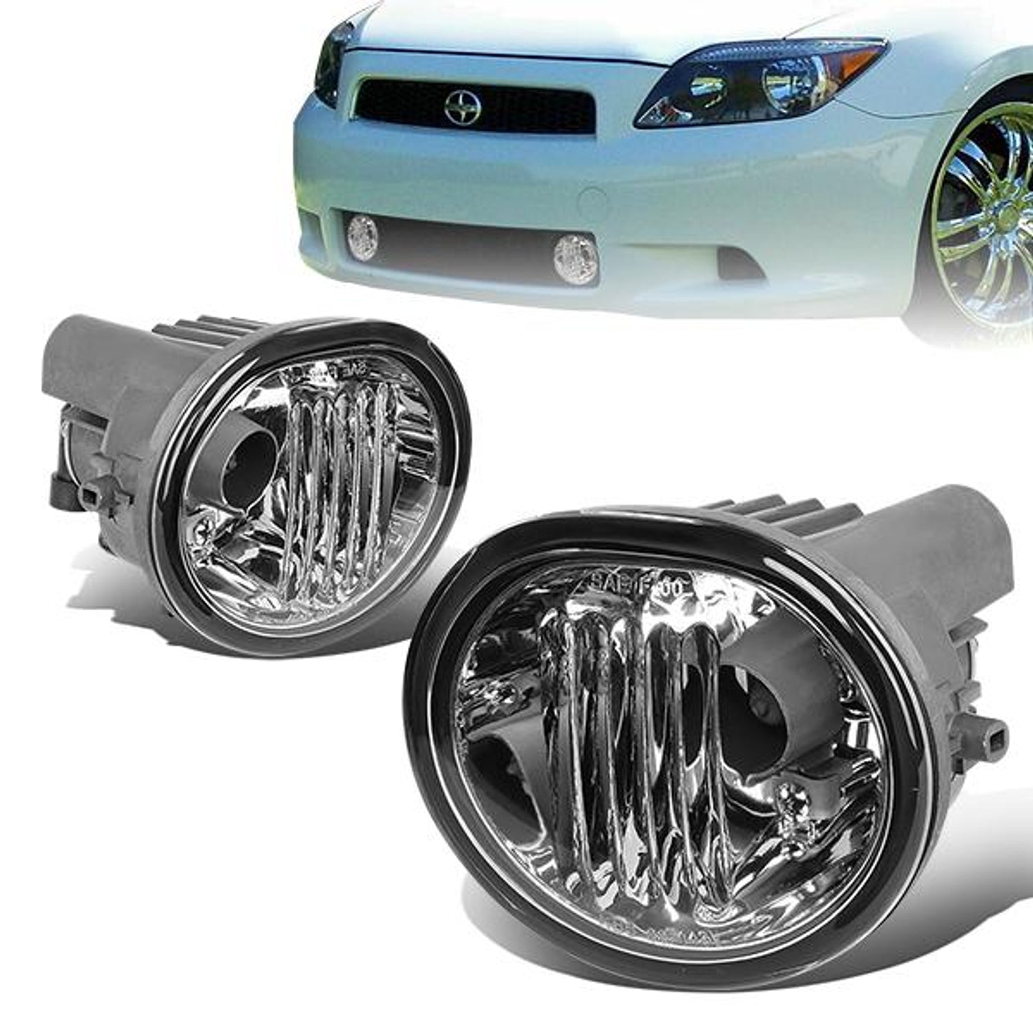 Clear Lens Fog Light w/ Bulbs <br>03-08 Toyota Matrix Pontiac Vibe
