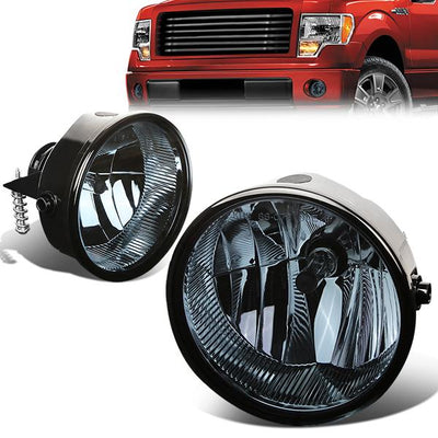 Smoked Lens Fog Light w/ Bulbs <br>11-14 Ford F-150 Lincoln Mark LT