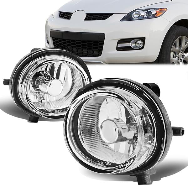 Clear Lens Fog Light w/ Bulbs <br>04-06 Mazda MPV, 04-07 RX-8, 07-09 CX-7