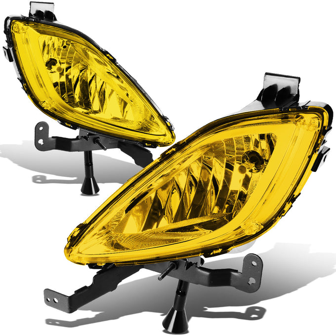D-Motoring - Fog Lights - Amber Lens - Plug-n-Play - Pair - 11-13 Hyundai Elantra 4-Door Sedan - 1