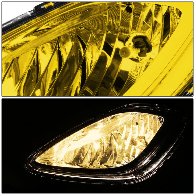 D-Motoring - Fog Lights - Amber Lens - Plug-n-Play - Pair - 11-13 Hyundai Elantra 4-Door Sedan - 2