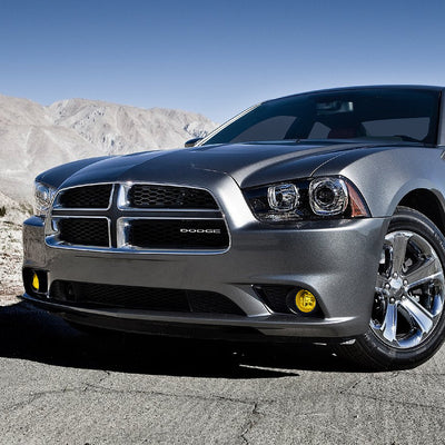 D-Motoring - Fog Lights - Amber Lens - Plug-n-Play - Pair - 11-14 Dodge Charger - 5