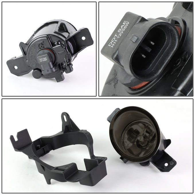 D-Motoring - Fog Lights - Smoked Lens - Plug-n-Play - Pair - 08-10 Nissan Altima 2-Door Coupe - 4