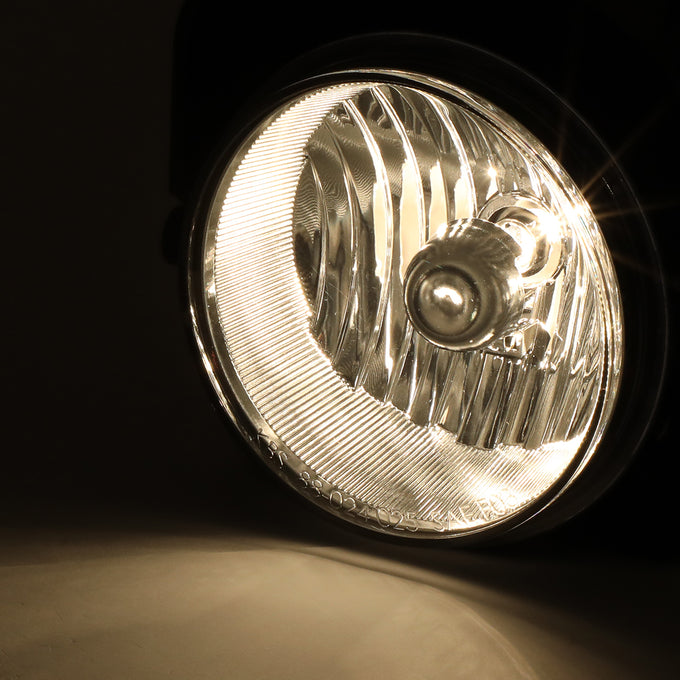 D-Motoring - 03-04 GMC Sierra 1500 2500 3500 & HD Fog Lights - Clear Lens - Plug-n-Play - 2