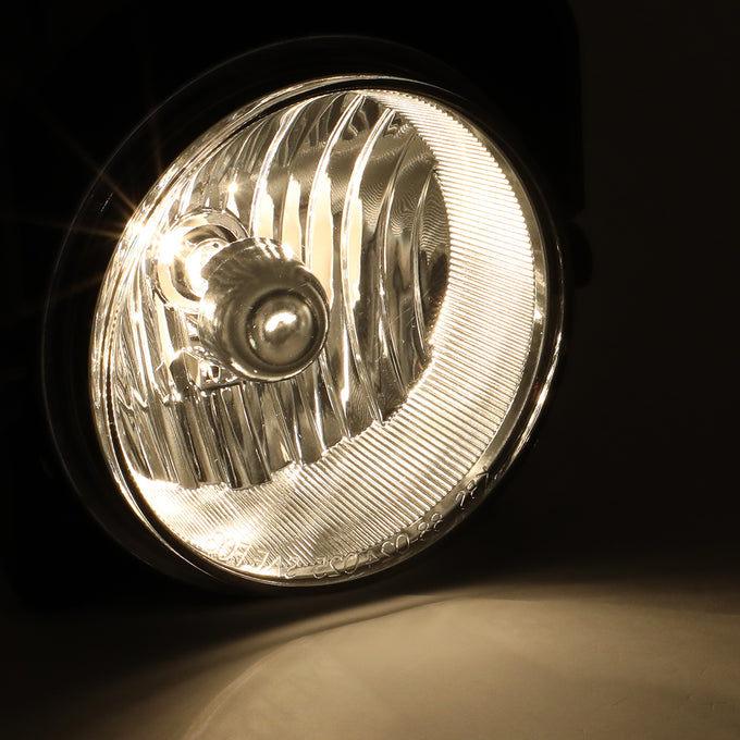 D-Motoring - 03-04 GMC Sierra 1500 2500 3500 & HD Fog Lights - Clear Lens - Plug-n-Play - 2