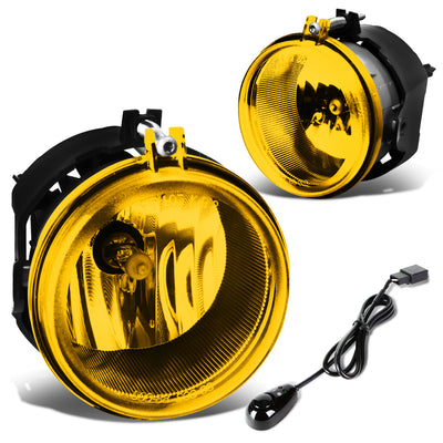 D-Motoring - Fog Lights - W / Switch - Amber Lens - Plug-n-Play - Pair - Dodge Charger / Sebring / Town & Country / Dodge Avenger / Caliber - 1