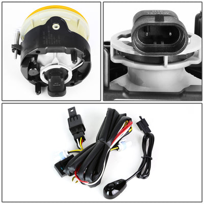 D-Motoring - Fog Lights - W / Switch - Amber Lens - Plug-n-Play - Pair - Dodge Charger / Sebring / Town & Country / Dodge Avenger / Caliber - 4