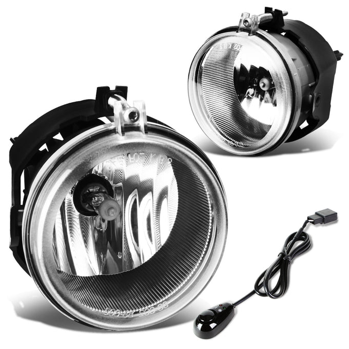 D-Motoring - Fog Lights - W / Switch - Clear Lens - Plug-n-Play - Pair - Dodge Charger / Sebring / Town & Country / Dodge Avenger / Caliber - 1