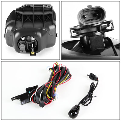 D-Motoring - Fog Lights - W / Switch - Smoked Lens - Plug-n-Play - Pair - Chevy Silverado / Silverado Classic / Avalanche - 4