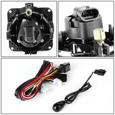 D-Motoring - Fog Lights - W / Switch - Smoked Lens - Plug-n-Play - Pair - Ford Escape / Focus SVT / ZX3 / ZX5 / Mustang Mach I SVT / Lincoln LS - 4