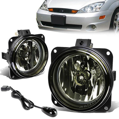 Smoked Lens Fog Lights w/ Switch + Wiring Harness <br>05-06 Ford Escape, 02-04 Focus SVT ZX3 ZX5
