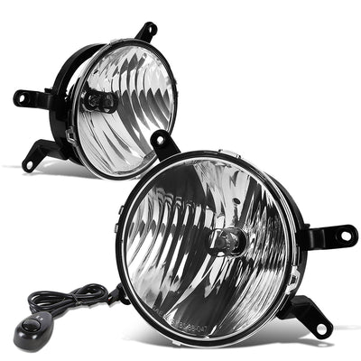 D-Motoring - Fog Lights - W / Switch - Clear Lens - Plug-n-Play - Pair - 05-09 Ford Mustang Pony / GT - 1