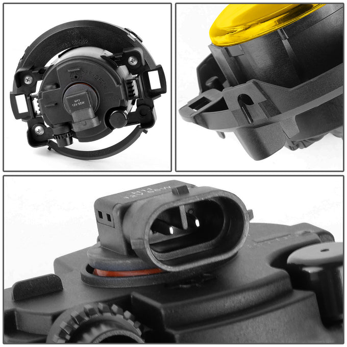 D-Motoring - Fog Lights - W / Switch - Amber Lens - Plug-n-Play - Pair - Nissan Frontier / Xterra - 4