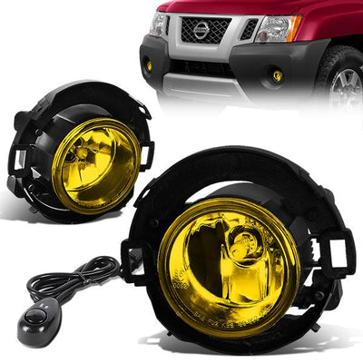 Amber Lens Fog Lights w/ Switch + Wiring Harness <br>08-15 Nissan Frontier, 05-15 Xterra