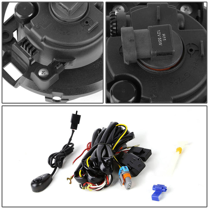 D-Motoring - Fog Lights - W / Switch - Clear Lens - Plug-n-Play - Pair - Nissan Frontier / Xterra - 3