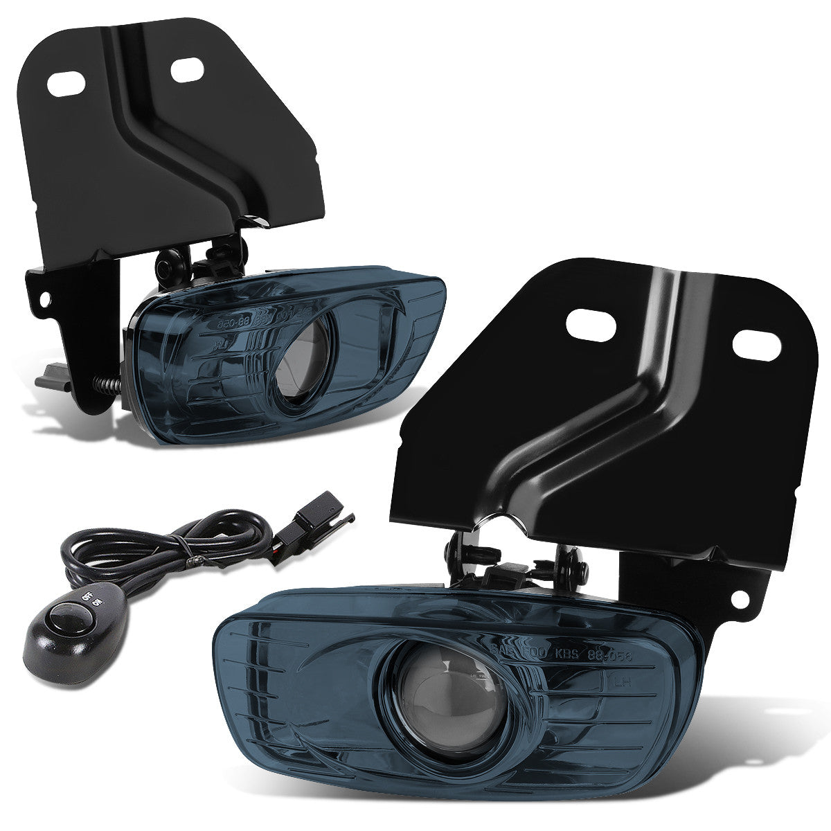 D-Motoring - Fog Lights - W / Switch - Smoked Lens - Plug-n-Play - Pair - Cadillac Escalade / GMC Yukon Denali - 1