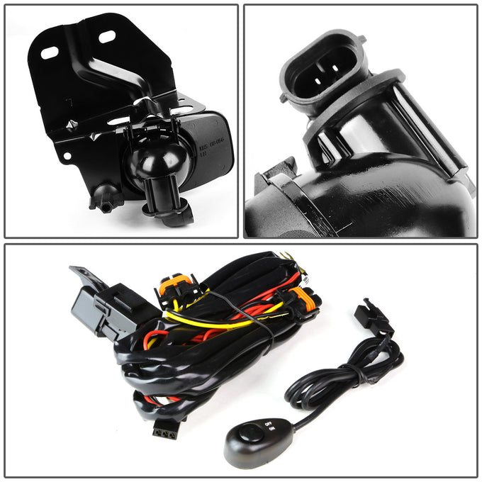 D-Motoring - Fog Lights - W / Switch - Smoked Lens - Plug-n-Play - Pair - Cadillac Escalade / GMC Yukon Denali - 4