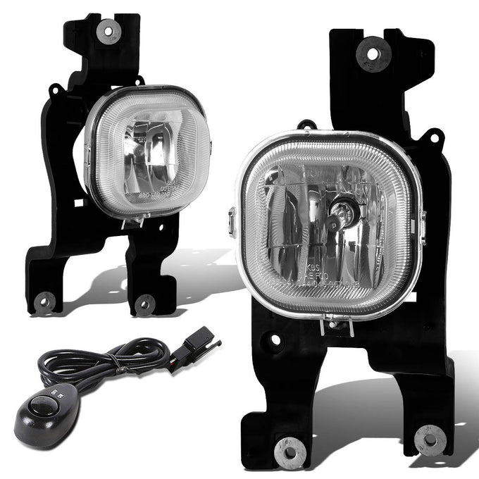 D-Motoring - Fog Lights - W / Switch - Clear Lens - Plug-n-Play - Pair - Ford F-250 SD / F-350 SD / F-450 SD / F-550 - 1
