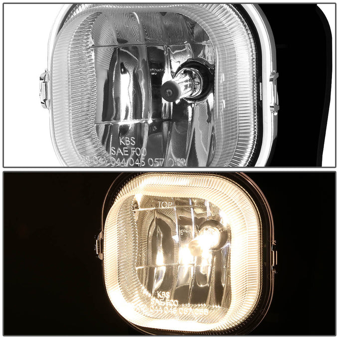 D-Motoring - Fog Lights - W / Switch - Clear Lens - Plug-n-Play - Pair - Ford F-250 SD / F-350 SD / F-450 SD / F-550 - 2