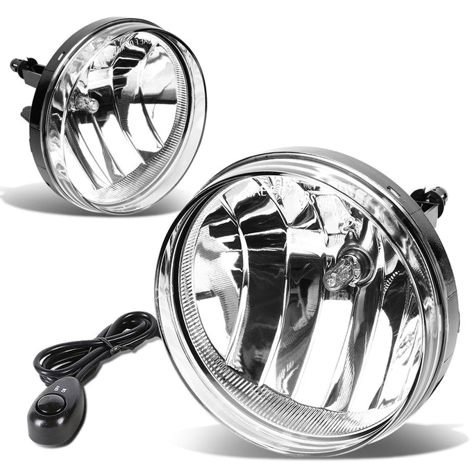 D-Motoring - Fog Lights - W / Switch - Clear Lens - Plug-n-Play - Pair - GMC Sierra 1500 / 2500HD / 3500HD - 1
