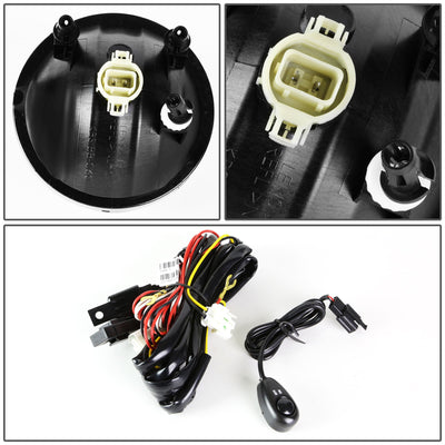 D-Motoring - Fog Lights - W / Switch - Clear Lens - Plug-n-Play - Pair - GMC Sierra 1500 / 2500HD / 3500HD - 4