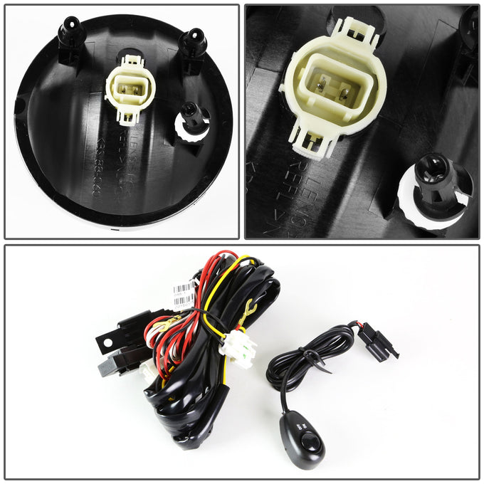 D-Motoring - Fog Lights - W / Switch - Clear Lens - Plug-n-Play - Pair - GMC Sierra 1500 / 2500HD / 3500HD - 4