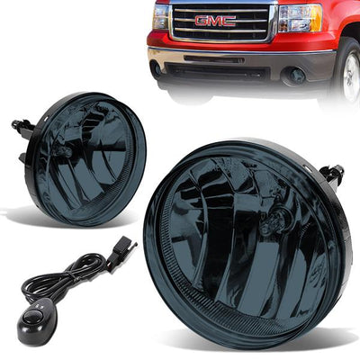Factory Style Fog Lights w/ Switch + Wiring Harnesses <br>07-14 GMC Sierra 1500 2500HD 3500HD