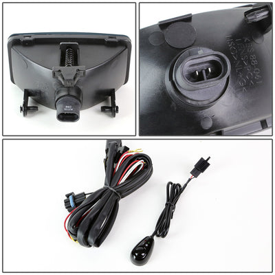 D-Motoring - Fog Lights - W / Switch - Smoked Lens - Plug-n-Play - Pair - 00-03 Chevy S10 Xtreme - 4