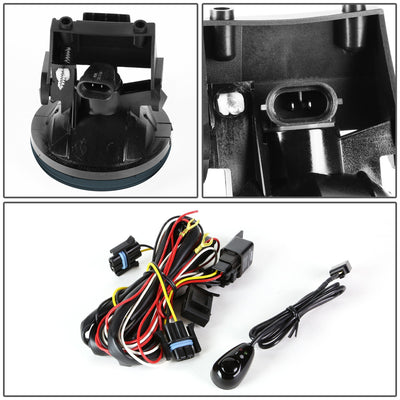 D-Motoring - Fog Lights - W / Switch - Smoked Lens - Plug-n-Play - Pair - Dodge Ram 1500 / 2500 / 3500 - 4