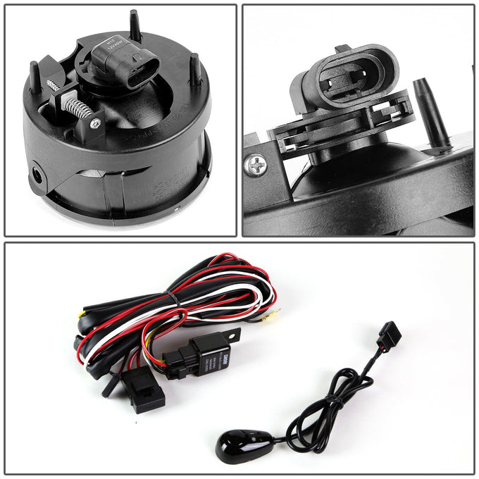 D-Motoring - Fog Lights - W / Switch - Amber Lens - Plug-n-Play - Pair - Ford Ranger / Expedition - 4