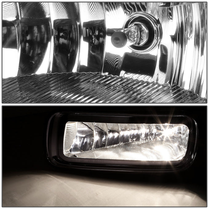 D-Motoring - Fog Lights - W / Switch - Clear Lens - Plug-n-Play - Pair - Ford F-150 / Lincoln Mark LT - 2