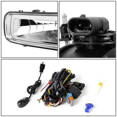 D-Motoring - Fog Lights - W / Switch - Clear Lens - Plug-n-Play - Pair - Ford F-150 / Lincoln Mark LT - 3