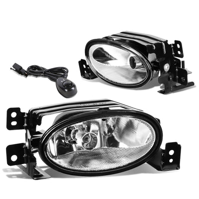 D-Motoring - Fog Lights - W / Switch - Clear Lens - Plug-n-Play - Pair - 06-08 Acura TSX - 1