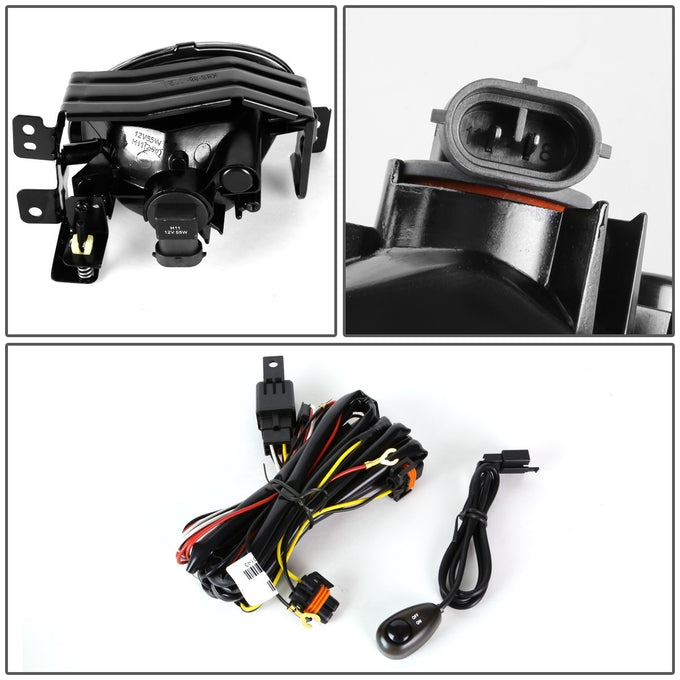D-Motoring - Fog Lights - W / Switch - Clear Lens - Plug-n-Play - Pair - 06-08 Acura TSX - 4