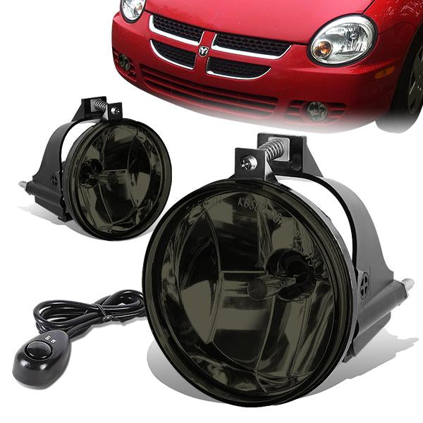 Smoked Lens Fog Lights w/ Switch + Wiring Harness <br>03-05 Dodge Neon