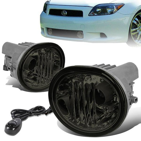 Smoked Lens Fog Lights w/ Switch + Wiring Harness <br>03-08 Toyota Matrix Pontiac Vibe, 04-10 TC