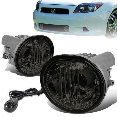 Smoked Lens Fog Lights w/ Switch + Wiring Harness <br>03-08 Toyota Matrix Pontiac Vibe, 04-10 TC