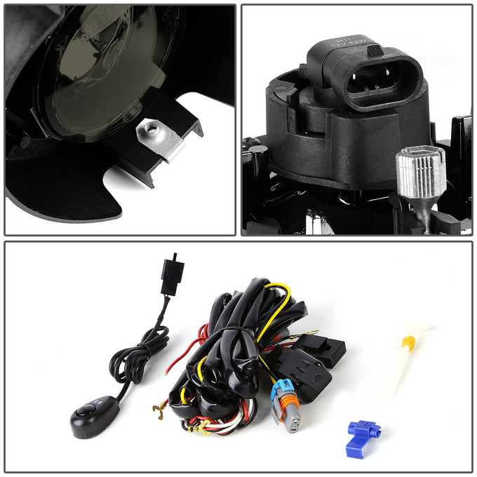 D-Motoring - Fog Lights - W / Switch - Smoked Lens - Plug-n-Play - Pair - 05-15 Nissan Frontier - 3