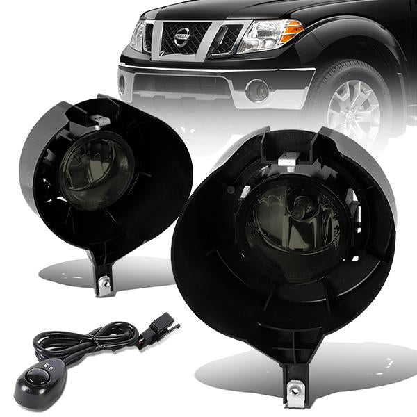 Smoked Lens Fog Lights w/ Switch + Wiring Harness <br>05-15 Nissan Frontier
