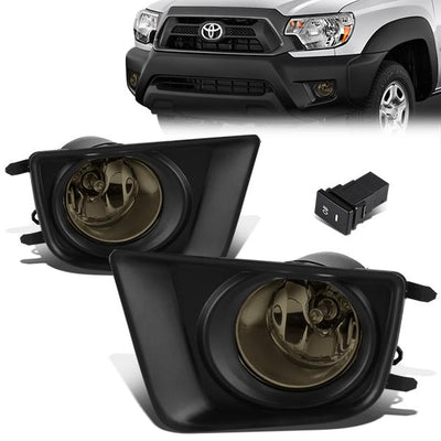 Smoked Lens Fog Lights w/ Switch + Wiring Harness <br>12-15 Toyota Tacoma