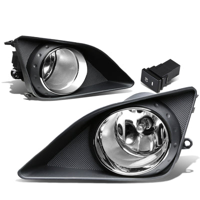 D-Motoring - Fog Lights - W / Switch - Clear Lens - Plug-n-Play - Pair - 09-10 Toyota Corolla 4-Dr Sedan - 1