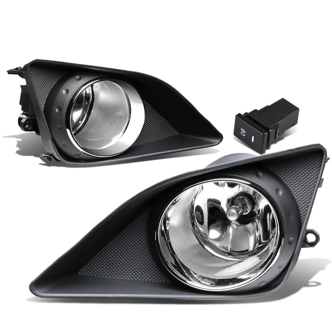 D-Motoring - Fog Lights - W / Switch - Clear Lens - Plug-n-Play - Pair - 09-10 Toyota Corolla 4-Dr Sedan - 1