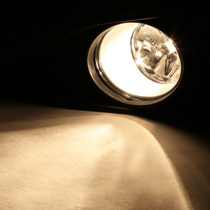 D-Motoring - Fog Lights - W / Switch - Clear Lens - Plug-n-Play - Pair - 09-10 Toyota Corolla 4-Dr Sedan - 2