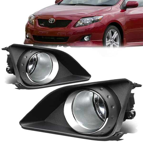 Clear Lens Fog Lights w/ Switch + Wiring Harness <br>09-10 Toyota Corolla