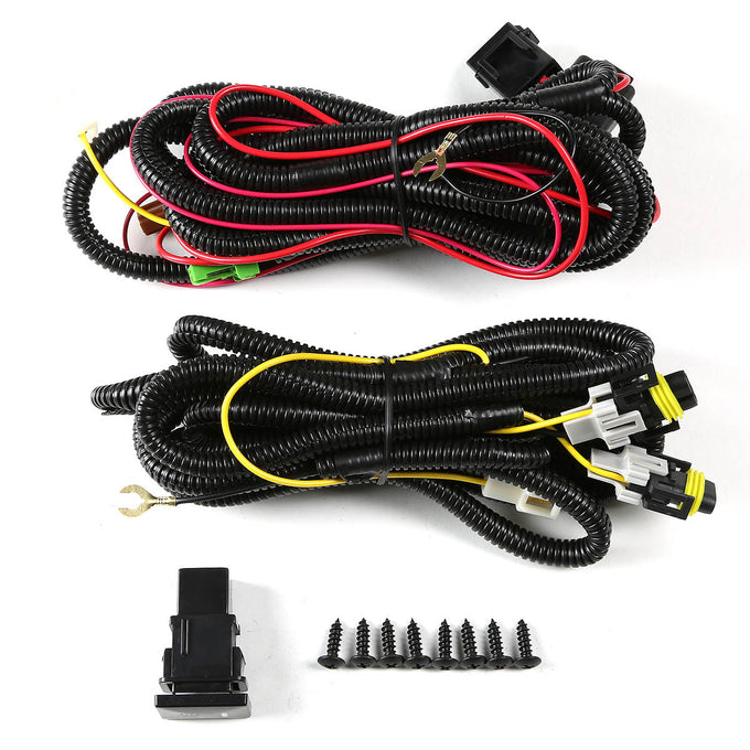 D-Motoring - Fog Lights - W / Switch - Clear Lens - Plug-n-Play - Pair - 12-14 Yaris LE / L XP130 - 6