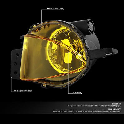 Amber Lens Fog Lights w/ Bulbs <br>2006 BMW 325I 325XI 330I 330XI, 07-08 328I 328XI
