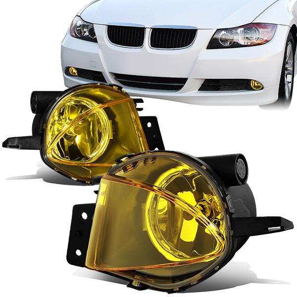 Amber Lens Fog Lights w/ Bulbs <br>2006 BMW 325I 325XI 330I 330XI, 07-08 328I 328XI