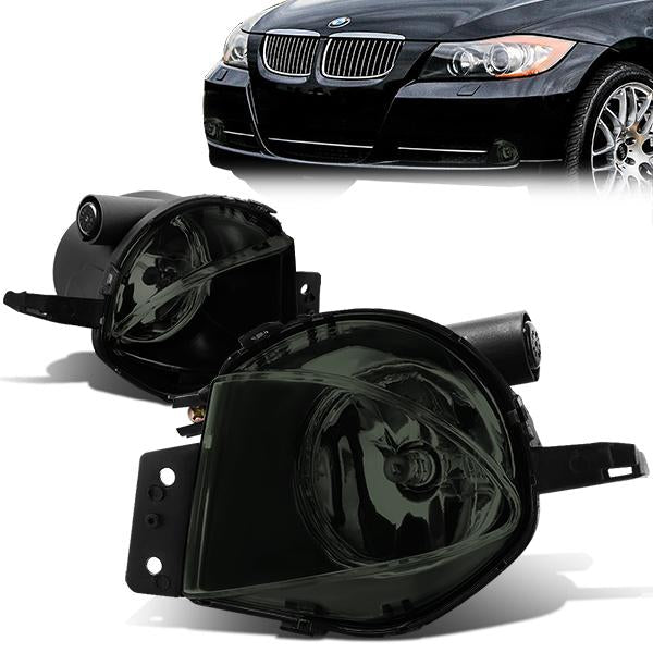 Smoked Lens Fog Lights w/ Bulbs <br>2006 BMW 325I 325XI 330I 330XI, 07-08 328I 328XI