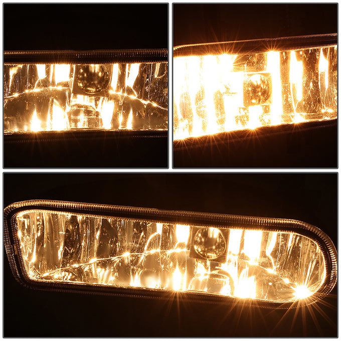 Clear Lens Fog Lights w/ Bulbs <br>99-06 Chevy Silverado / Suburban 1500-3500 Tahoe