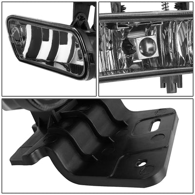 Clear Lens Fog Lights w/ Bulbs <br>99-06 Chevy Silverado / Suburban 1500-3500 Tahoe